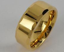 tungsten vergulde ring